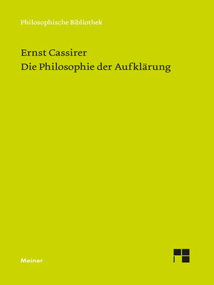 cover image of Die Philosophie der Aufklärung